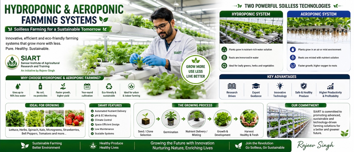 Hydroponic and Aeroponic Farming Systems