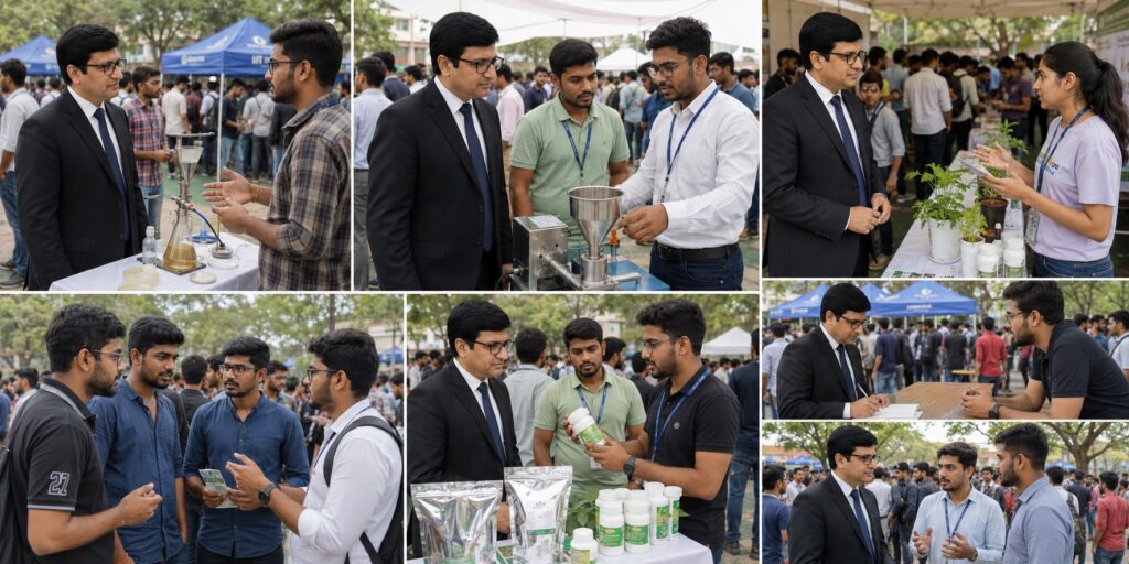 Rajeev Singh, Founder of Sansar Green Mission, representing Jharkhand as an invited Industry Expert during IInvenTiv 2026 at IIT (ISM) Dhanbad, interacting with researchers, innovators, and startup leaders.